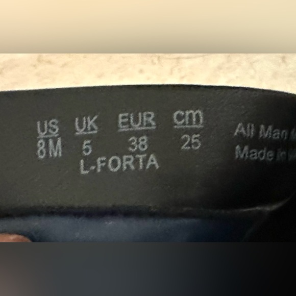 Franco Sarto Ladies Forta Square Toe Ankle Boots Vegan Leather Blue Size 8 EUC - Picture 9 of 9